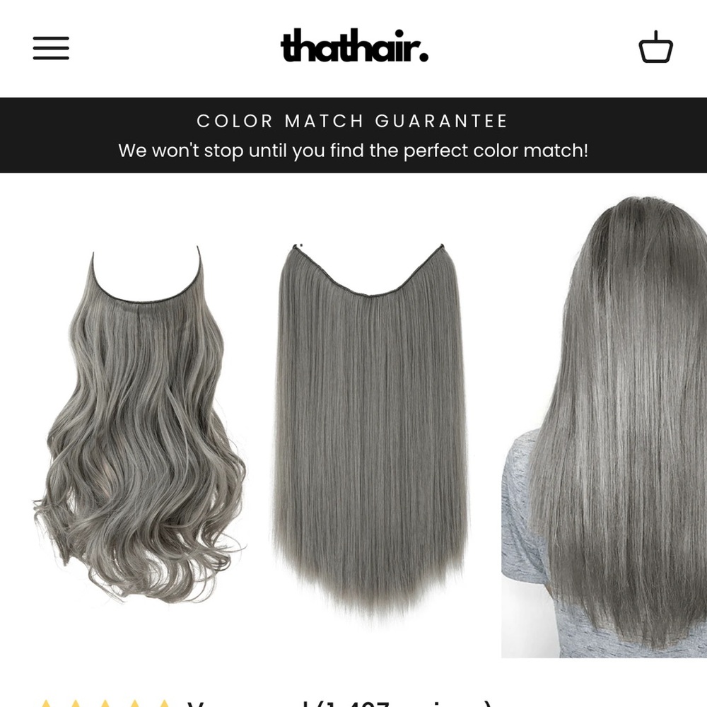 Thathair halo extensions DARK GRAY